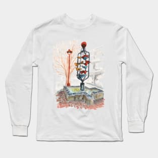 The buckets fountain of Wellington , New Zealand Long Sleeve T-Shirt